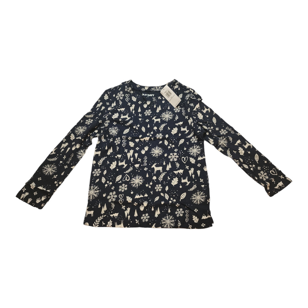 NWT Old Navy Toddler Snowflake Long Sleeve Shirt 5T